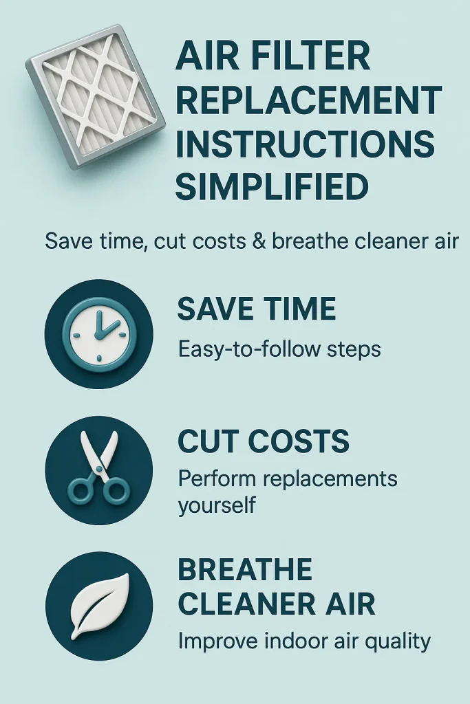 Air Filter Replacement Instructions Simplified | Save Time, Cut Costs & Breathe Cleaner Air 2 air filter replacement instructions 4