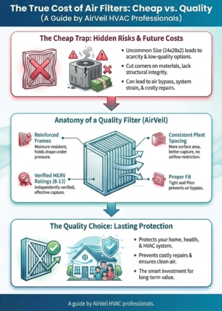 Are Cheap 24x28x2 Air Filters Worth It? 2 Infographic of Are Cheap 24x28x2 Air Filters Worth It?